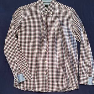 Hugo Boss Checkered Button Down Shirt